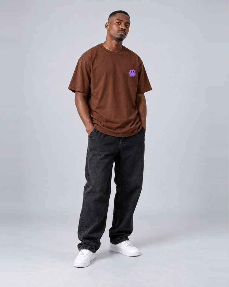 camiseta walkind smile purple