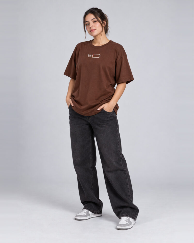 Marrom — camiseta walkind unloaded