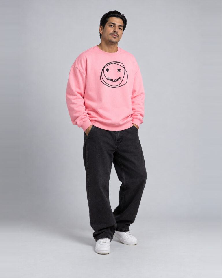 moletom gola careca walkind smilie star